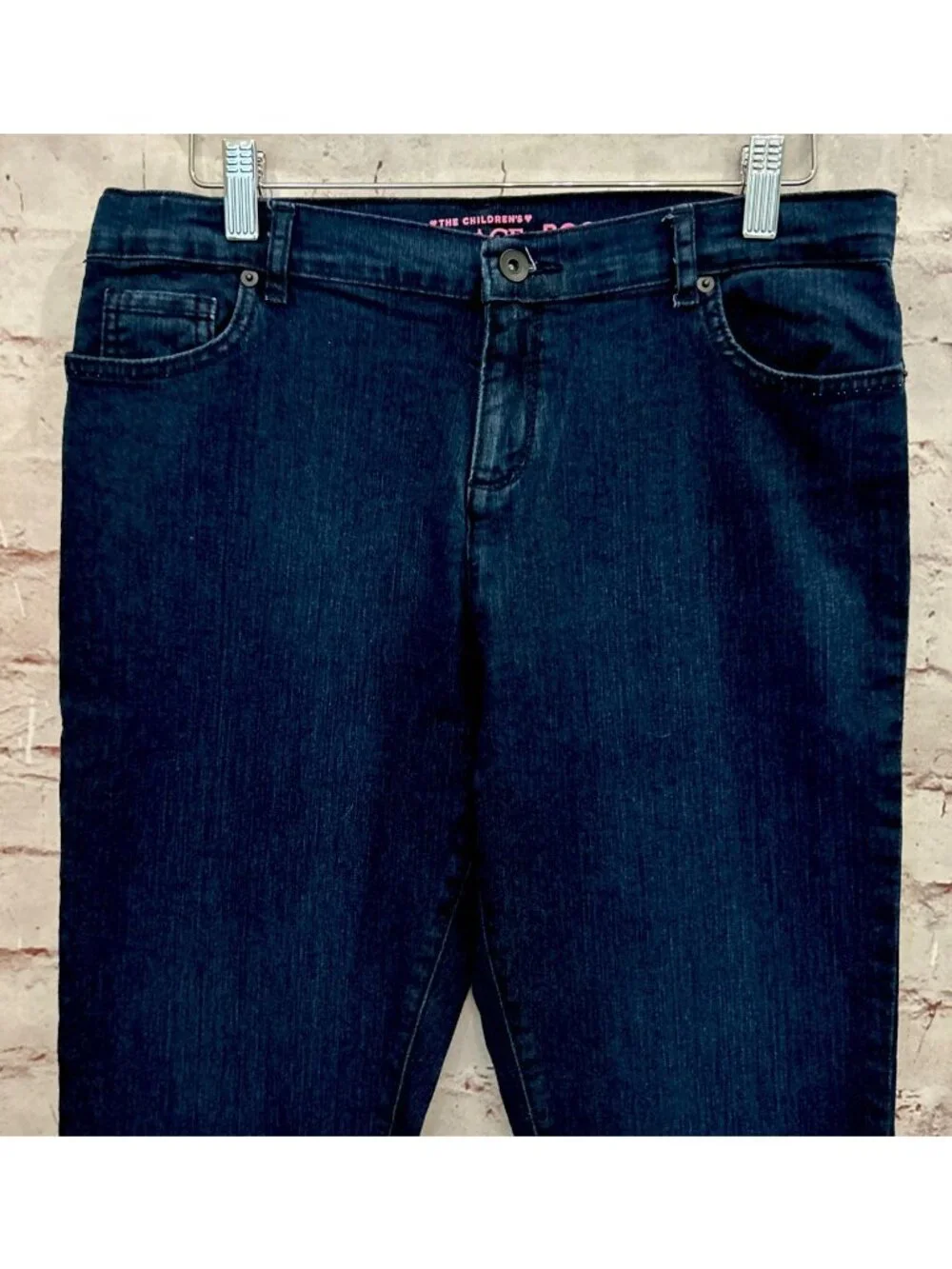 THE CHILDREN'S PLACE Girls Jeans BOOTCUT  Super Dark Wash Denim Size 16 PLUS NEW